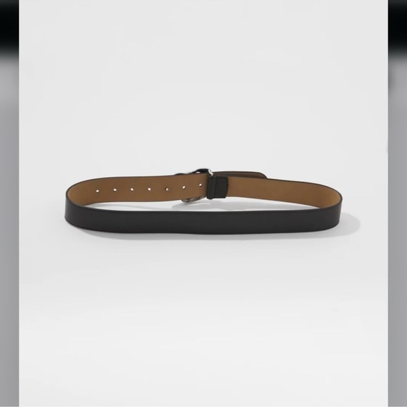 WHBM leather belt with silver sculptural buckle main image 5